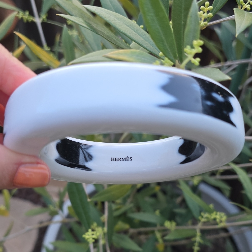 Hermes Black and White Bracelet